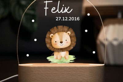 Nachtlicht Kinder & Baby personalisiert - Löwen babyn Baby
