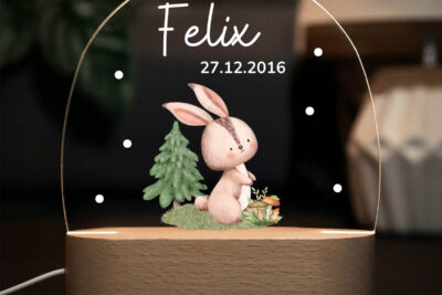 Nachtlicht Kinder & Baby personalisiert - Hase