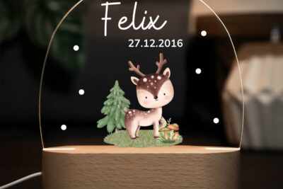 Nachtlicht Kinder & Baby personalisiert - Reh