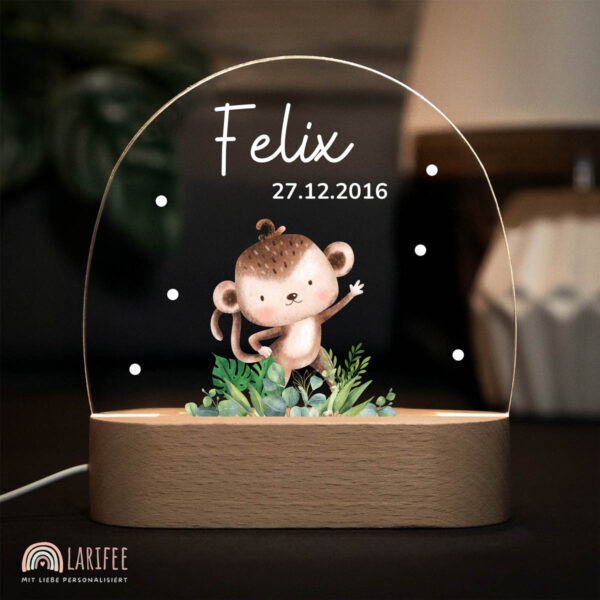 Nachtlicht mit Design - Affe