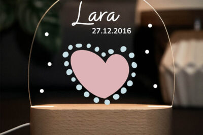 Nachtlicht Kinder & Baby personalisiert - Herz