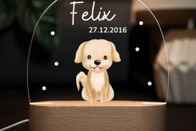 Nachtlicht Kinder & Baby personalisiert - Hund