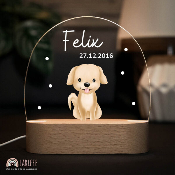 Nachtlicht mit Design - Hund