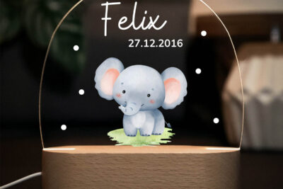 Nachtlicht Kinder & Baby personalisiert - Elefanten Baby