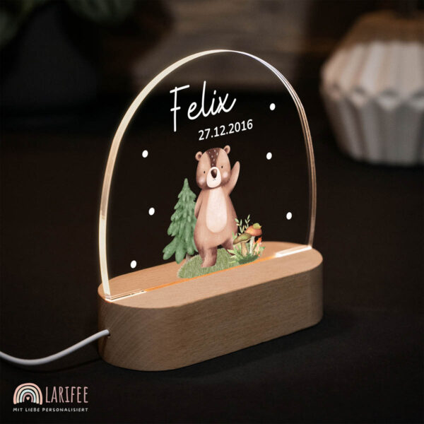 Nachtlicht mit Design - Bär – Bild 2