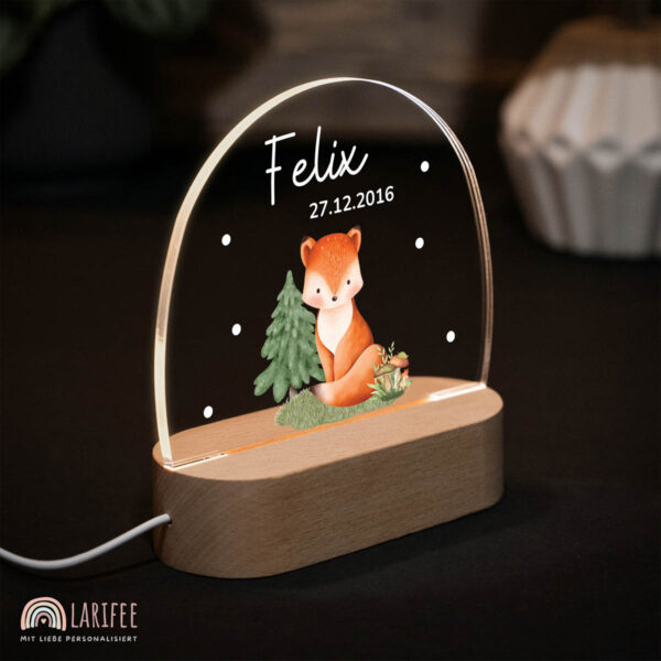 Nachtlicht mit Design - Fuchs – Bild 2