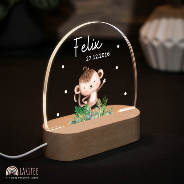 Nachtlicht mit Design - Affe – Bild 2