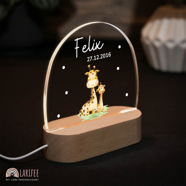 Nachtlicht mit Design - Giraffen – Bild 2
