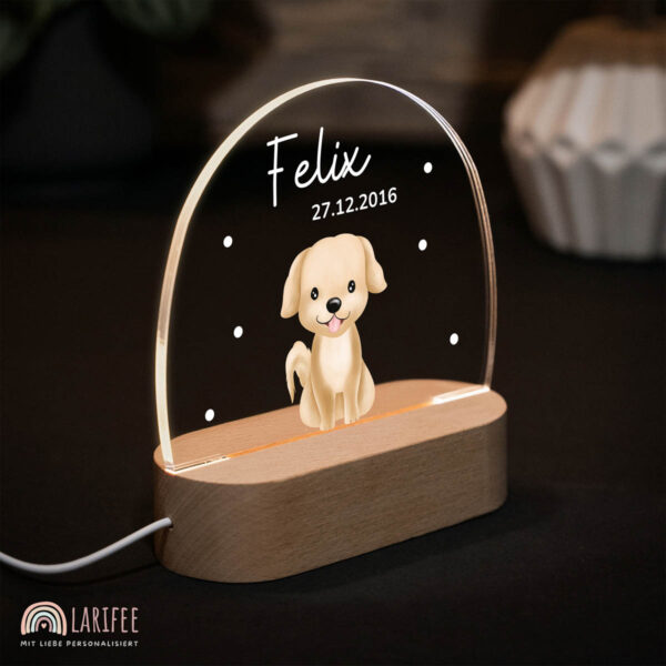 Nachtlicht mit Design - Hund – Bild 2