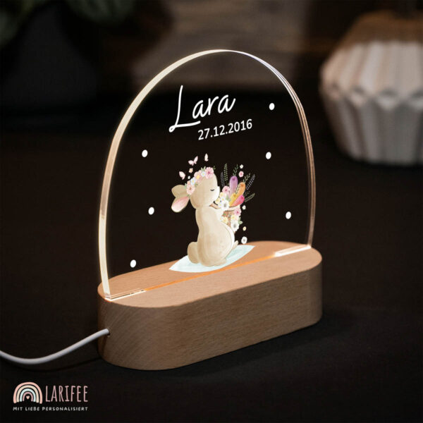 Nachtlicht mit Design - Hase Karotten – Bild 2
