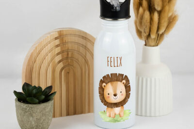 Trinkflasche Kinder personalisiert - Löwen babyn Baby